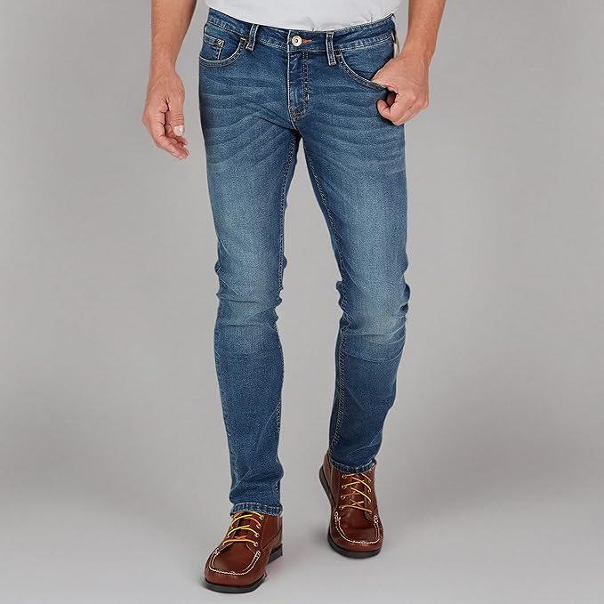 Weatherproof Vintage Mens Jeans Slim Fit - Super-Soft Slim Fit Jeans for Men | Men's Stretch Jean