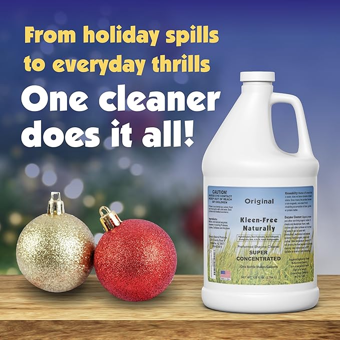 Naturally Preformed Enzyme Cleaner, Enzyme Solution, Multi-Purpose Cleaner, Laundry Additive and More - Concentrate - Original Scent - 128oz (1 Gallon) - Pack of 2