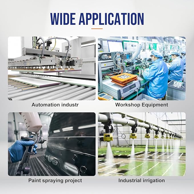 1/4 Air line,1/4 inch OD Air Hose Kit,Airline Tubing Repair Kit Compressor Tube with Push to Connectors Fittings (Blue-32.8FT/10M)