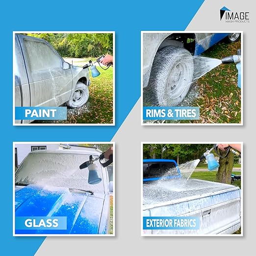 Image Wash Products - (1-Gallon Platinum Wash Car Soap โ Car Wash Foam Soap for Foam Cannon & Pressure Washer | High Gloss RV/Truck Wash Soap | Bubble Gum Scent, Detailer Grade Car Soap