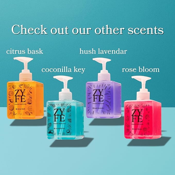 Vitamin Hand Soap Refill - Liquid Hand Soap - Natural Plant Derived Moisturizing Handsoap with Essential Oil Fragrance Citrus Bask - Soft Hand Wash for Kitchen & Bathroom - Lush Soft Soap 64oz