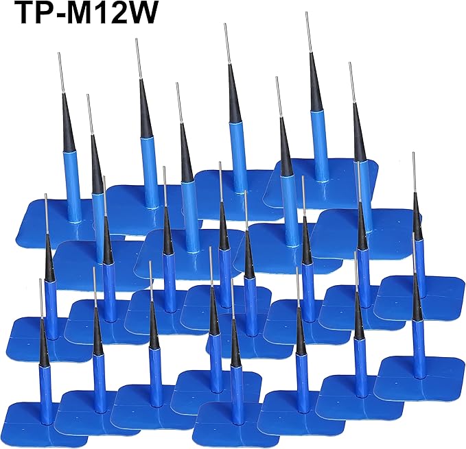 TP-M12W Combination Repair Unit Kit, Tire Repair Patch Plug Kit Wrapped stem 1/2" x 3 1/8" 16pcs and 9/16" x 4" 8 pcs