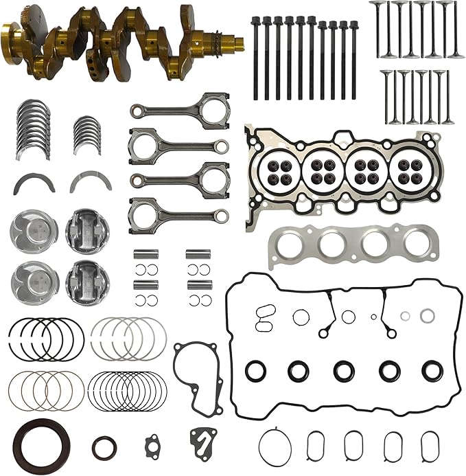 G4NC 2.0 Engine Rebuild Overhaul Kit w/Crankshaft Head Gasket Set & Connecting Rod Fit For Kia Sportage Forte Carens Soul Hyundai Tucson Elantra 2.0L 2012-2022 23110-2E501 23040-2E000