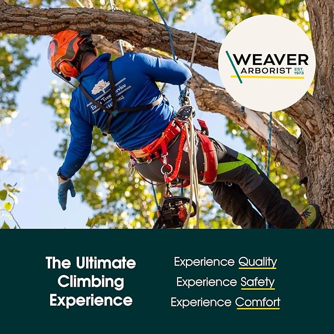 Weaver Arborist Nylon Foot Ascender Tree Climbing Sling, Regular, HAAS Velox Rope Ascender System, Zero Setup, Durable Arborist Gear (Black/Blue)