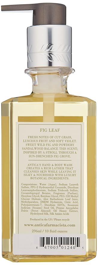 Antica Farmacista Green Fig Leaf Hand and Body Wash, 10 oz