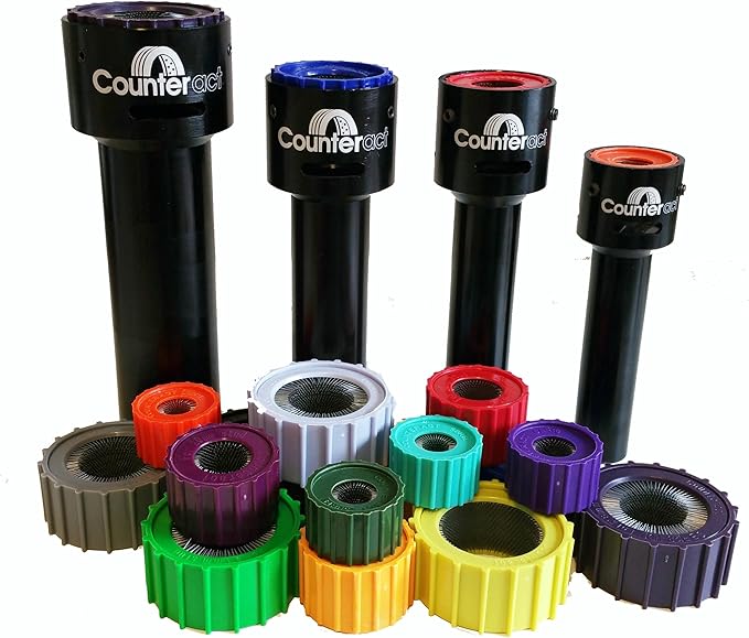 Counteract SBCT28-HD Wheel and Hub Stud Cleaning Tool, Cleans Surface Rust, Corrosion, Debris on OTR, Agriculture, Heavy Duty Vehicles, Fits Inserts SBR28-HD, Includes 28mm HD Brush
