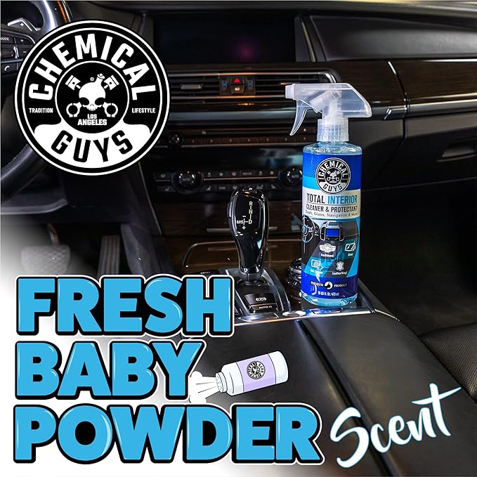 Chemical Guys SPI2201602 Total Interior Cleaner and Protectant, Safe for Cars, Trucks, SUVs, Jeeps, Motorcycles, RVs & More, 16 fl oz, (2 Pack)