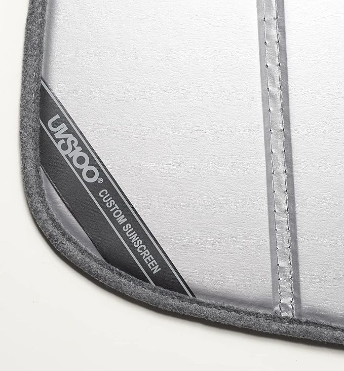 Covercraft UVS100 Custom Windshield Sunscreen for 2016-2017 Toyota Tacoma (w/o GoPro Mounted to Windshield) - Silver