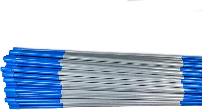 4ft Pro Snow Stakes - 48" x 5/16" Driveway Markers, Pointed Tip, Hy Viz Reflective Tape, Armor Cap (Choose Color/Quantity) (1000, Blue)