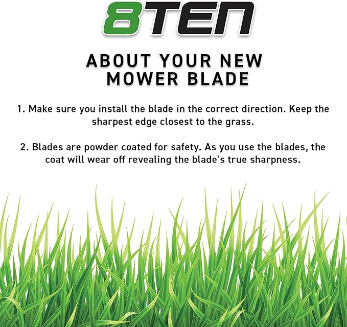 8TEN LawnRAZOR Blade for Greenworks Corded 21 MO12B00 MO13B00 29423 Mulching