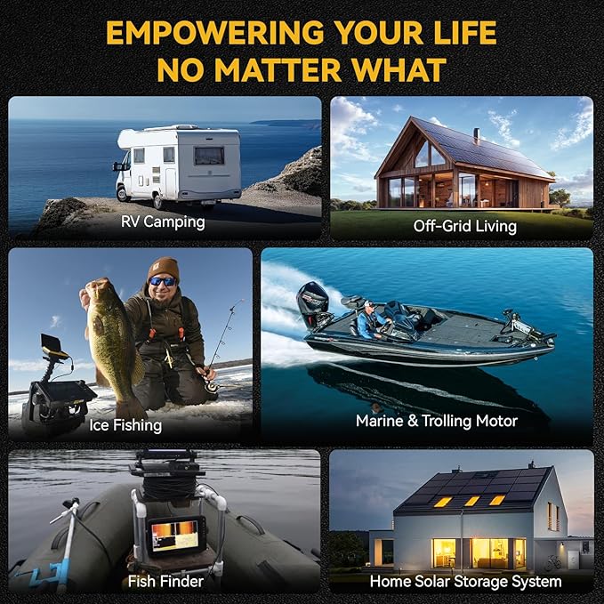 Power Queen 12.8V 100Ah Low-Temp LiFePO4 Battery with 12V40A, Low Temperature Protection, Built-in 100A BMS, Grade A Battery Cell, Up to 15000+ Cycles, Perfect for Trolling Motor, Marine, RV