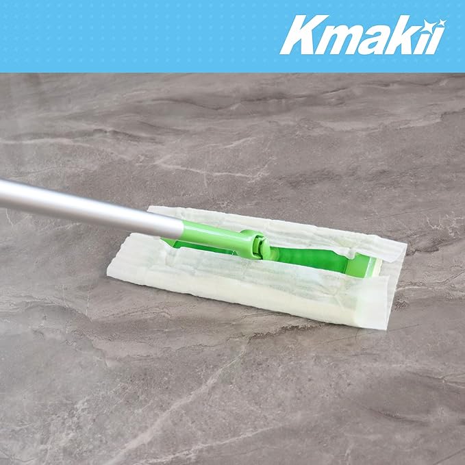 KMAKII Dry Sweeping Cloths Dry Mop Refills for Floor Mopping and Cleaning Disposable Dusting Cloths Electrostatic Cloths Unscented 120 Counts