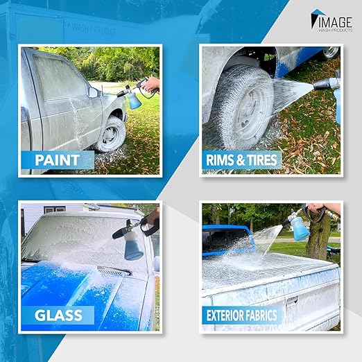 Image Wash Products - (5-Gallon Platinum Wash Car Soap โ Car Wash Foam Soap for Foam Cannon & Pressure Washer | High Gloss RV/Truck Wash Soap | Bubble Gum Scent, Detailer Grade Car Soap