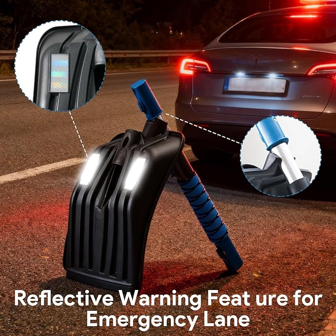 Extendable Snow Brush with Ice Scraper Telescopic Snow Shovel for Driveway Ice and Snow Removal Tool Kit for Car Truck Vehicle Emergency Use in Winter Snowy Storm (Shovel Brush Scraper Set)