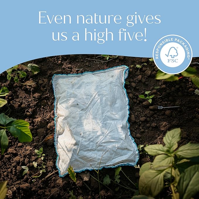 Fab Tab High-Performance Viscose Made from Bamboo Cleaning Cloths - 7 Pack Reusable & Super Absorbent Towels for Household, Kitchen, and Auto Care | Ideal for Dusting and Vehicle Detailing (Small)