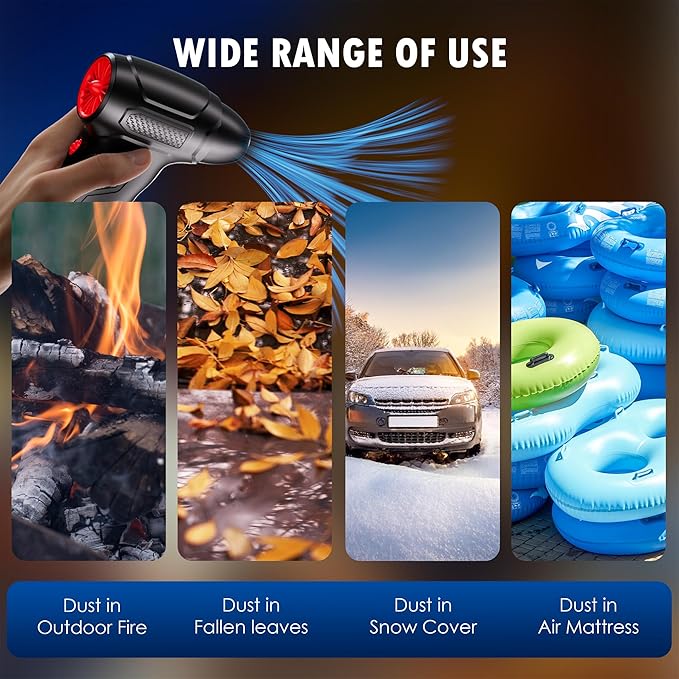 Compressed Air Duster, Mini Blower, Turbo Fan, 200000RPM Electric Duster,Rechargeable Cordless Air Blower,Replaces Compressed Air Cans for Outdoor,Offices,Car,Crevice Cleaning,Keyboard Cleaning