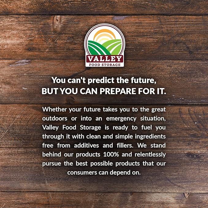 120 Serving Breakfast Bucket | Premium Emergency Food Supply | Easy Prep Survival Food 25 Year Shelf Life | Camping Food, Backpacking Meals, Prepper Supplies | Valley Food Storage Packaged in USA
