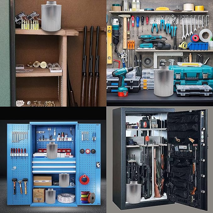 800 Gram Gun Safe Dehumidifier, 1 Pack of 1.77 LBS Rechargeable Dehumidifier Blue to Pink Silica Gel Desiccant Moisture Absorbers, Dehumidifiers for Room, Bedroom, Safe, Closet, Bathroom, Car