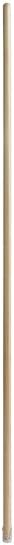 Commercial Wooden Mop Handle, 60 Inches, Metal Threaded, Brown
