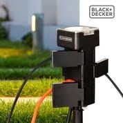 BLACK+DECKER Garden Timer Stake with 6 Grounded Outlets - Waterproof Outlet Timer with 30-Minute Intervals for Lights, Tools - Outdoor Power Stake with Overload Protection - Premium Light Timers
