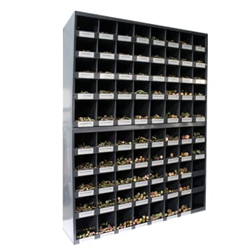 Titan 5,445 pcs Grade 8 Coarse Hardware Assortment Kit with Hex Cap Screws, Hex Nuts, Washers, & Two Durham 40 Hole Metal Bins