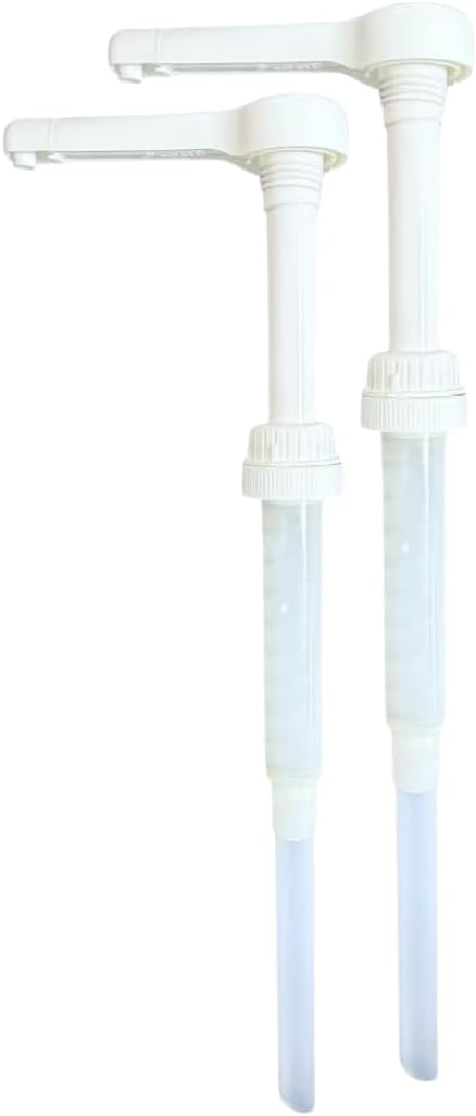 30ml Liquid Dispensing Pump, 38-400 Size, Press Down Lock, Gallon Pump Dispenser, Precise Dispensing of Liquids, Lotions & Creams (Pack of 2)