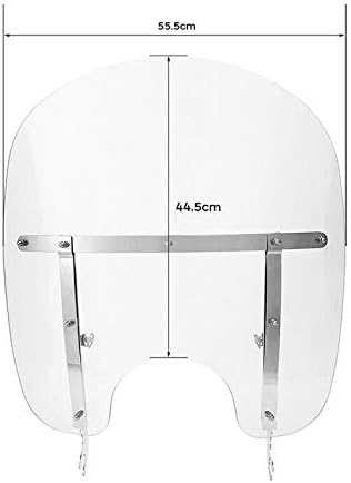 TCMT Clear Windscreen Windshield Fit For Harley Softail Slim Deluxe Fat Boy Heritage Softail Classic FLS FLSS FLST FLSTC FLSTF FLSTFB FLSTFBS 2000-2017