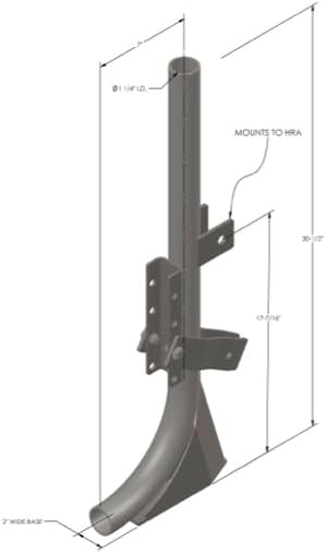 Heavy Hitch Pipe Layer Attachment - Black - Made in The USA
