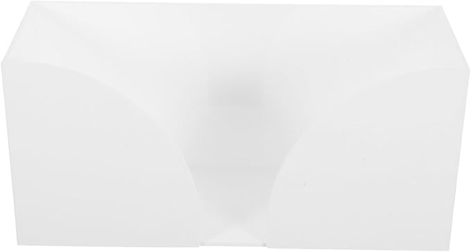 Uonlytech Transparent Acrylic Paper Towel Holder with Stable Base Quick Dispensing Tissue Dispenser for Bathroom Kitchen Restaurant Countertop Napkin Organizer