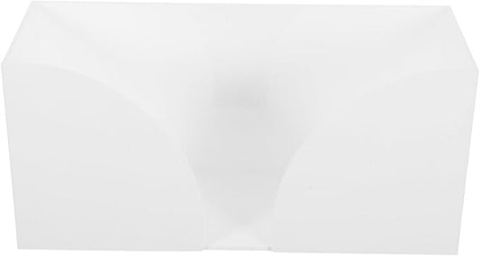 Uonlytech Transparent Acrylic Paper Towel Holder with Stable Base Quick Dispensing Tissue Dispenser for Bathroom Kitchen Restaurant Countertop Napkin Organizer