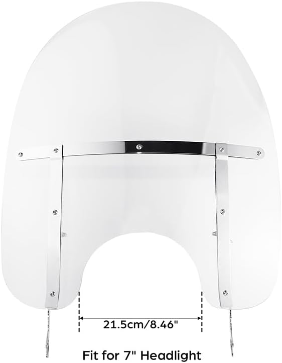 Green-L Clear Windshield Fit for Harley 2000-2017 Heritage Softail Classic Slim Deluxe Fat Boy Motorcycle Windscreen