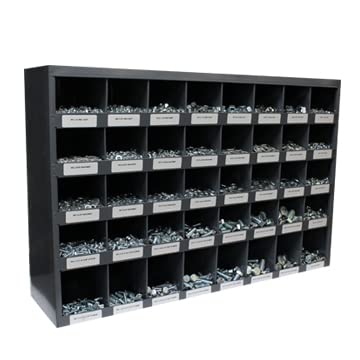 Titan Industrial Supply- 3,610 pcs Grade 5 Coarse Hardware Assortment Kit with Hex Cap Screws, Hex Nuts, Washers, & Durham 40 Hole Metal Bin