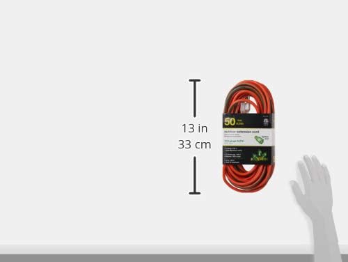 Go Green Power Inc. 16/3 50-Foot Outdoor Extension Cord - Heavy-Duty, Weatherproof, GG-13750