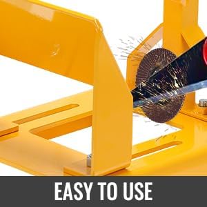 Lawn Mower Blade Sharpener Grinder Tool Kit, Adjustable Bevel for Reel & Push Mowers, Durable Iron Professional Sharpening Jig for Lawnmower Dull Blades