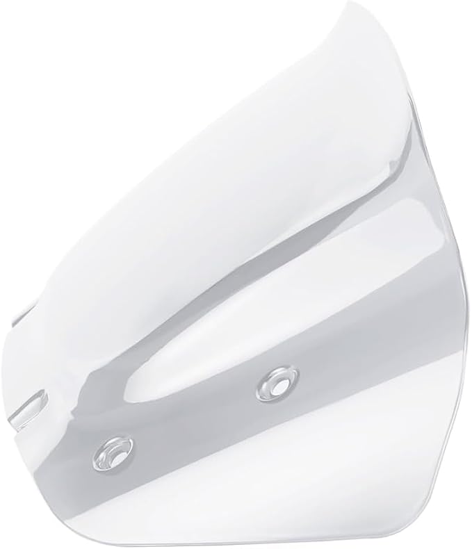 WYNMOTO Clear 10"Wave Windshield Windscreen Wind Splitter Fit for Harley Davidson CVO Street Glide FLHXSE 2023-2024, Street Glide FLHX 2024-up (Clear)