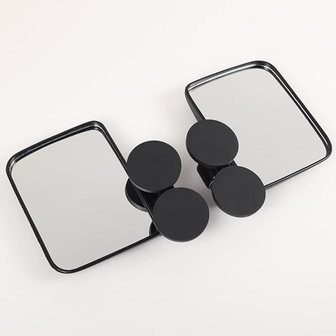 G-PLUS Magnetic Side Mirror Tractor Mirror 2pcs Left Right 114LB Rated Magnet Rubber Coated Tractor Side Mirrors for compact tractors Full size Tractors riding mowers commercial mower Dozers