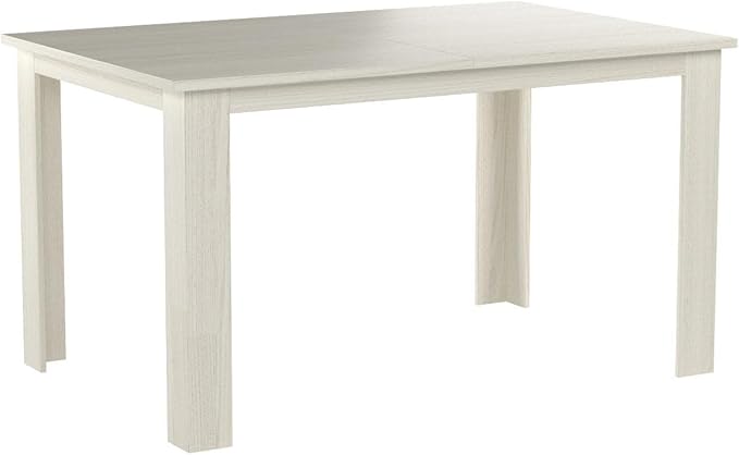 Mobili Fiver, Easy, Extendable Dining Table, 55.1(86.6) x35.4 in, Pearled Elm, Made in Italy