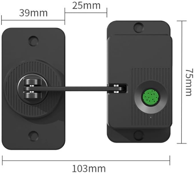Smart Fingerprint Lock Designed For Child Safety On Doors Drawers Cabinets With Mounting Options