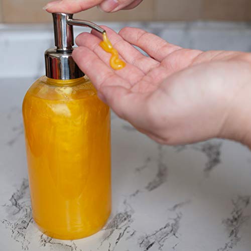 Antibacterial Hand Soap- Mango Scented Moisturizing Pearlized Liquid Hand Wash - 1/2 Gallon (64 oz.) Bulk Refill Jug. Mango Scented. Non-Toxic. Made In The USA