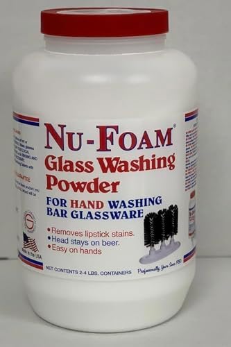 Nu-Foam Glass Washing Powder (8 Lb Jar, 128, Ounce)