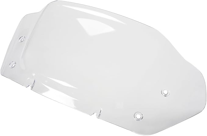 WYNMOTO Clear 10"Wave Windshield Windscreen Wind Splitter Fit for Harley Davidson CVO Street Glide FLHXSE 2023-2024, Street Glide FLHX 2024-up (Clear)