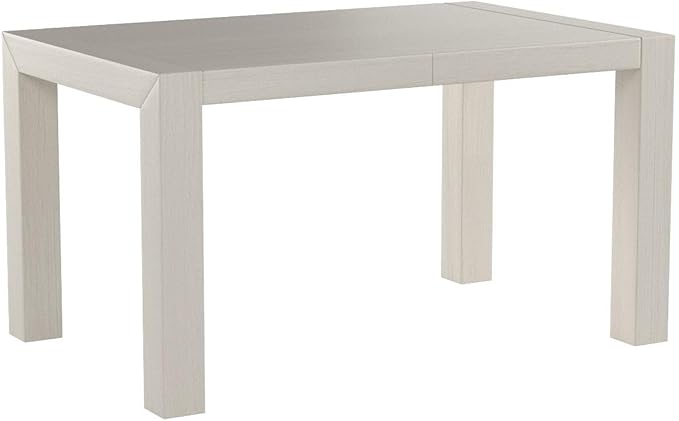 Mobili Fiver, Iacopo Extendable Dining Table, 55.1(86.6) x35.4 in, Pearled Elm, Made in Italy