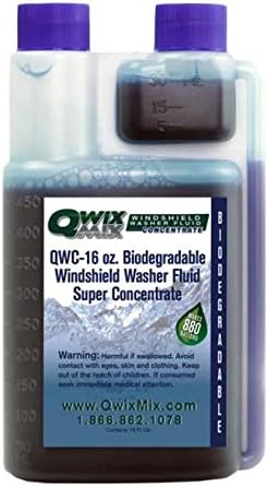 Windshield Washer Fluid Concentrate, 1 Bottle Makes 880 Gallons, 1 oz. Makes 55 Gallons - 100% Biodegradable Grime & Dirt Remover, Superior Commercial Grade Glass Cleaner