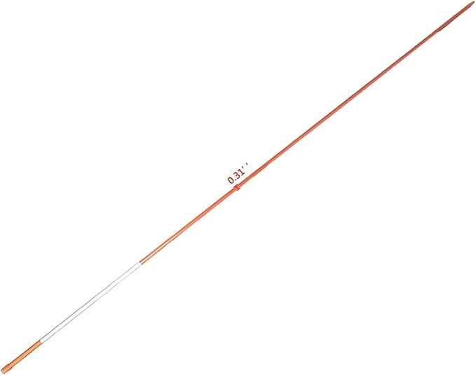 48Inch Orange Reflective Driveway Markers Snow Stakes Driveway Poles,Fiberglass Snow Stakes with 5/16Inch Diameter Reflective Tape for Easy Visibility at Night (20-Pack)