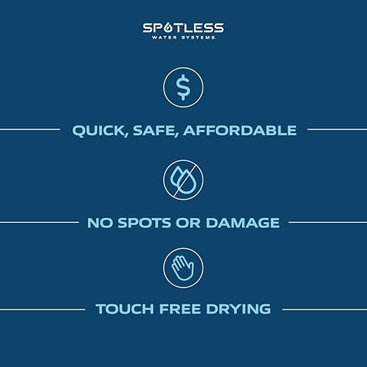 Spotless Water Systems - DIW-10, Simple Window, Solar Panel, RV & Car Wash System, Works for All Vehicles, Motorcycles, Bikes, Boats, Planes, Yachts, Towel Drying Eliminated
