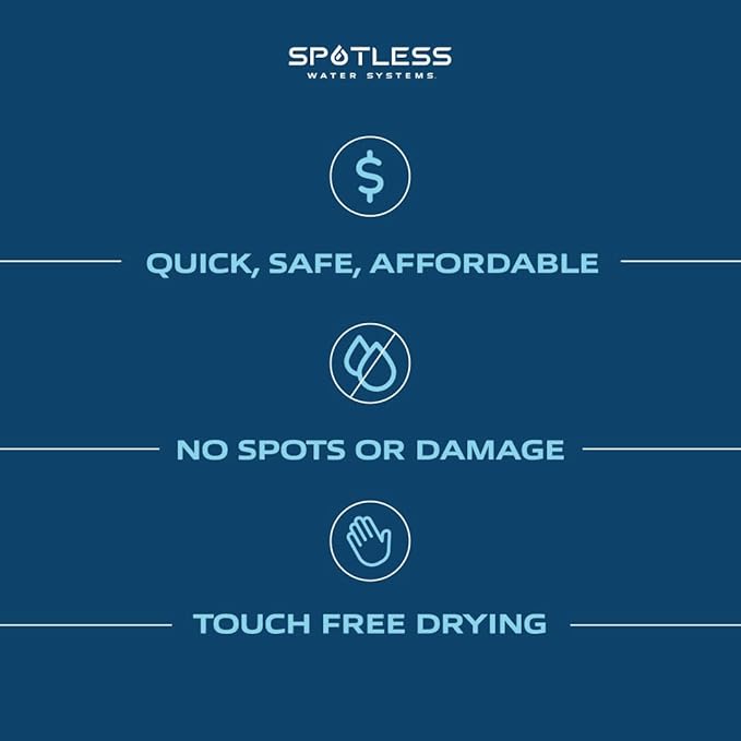 Spotless Water Systems - DIC-20B, W/Integrated Bypass | Simple Window, Solar Panel, RV & Car Wash System, Works for All Vehicles, Motorcycles, Bikes, Boats, Planes, Yachts, Towel Drying Eliminated