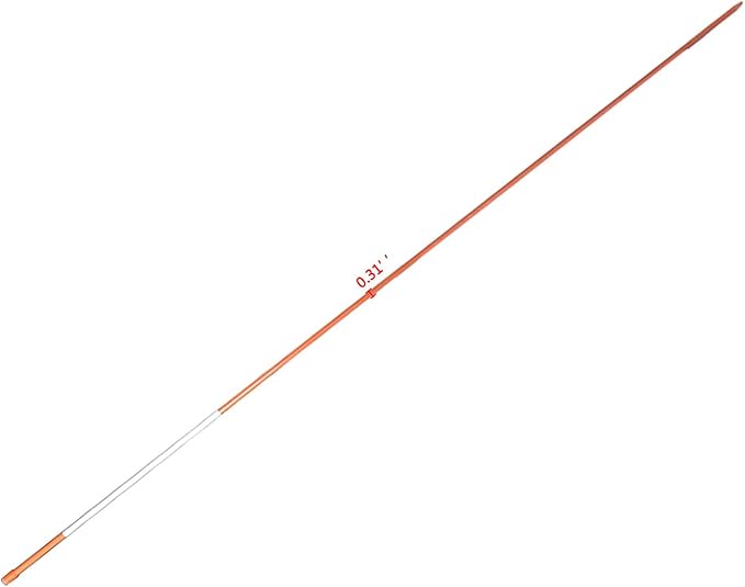 25-Pack 48Inch Driveway Markers Snow Stakes 5/16Inch Diameter Orange Reflective Markers Fiberglass Poles with Reflective Tape for Easy Visibility at Night