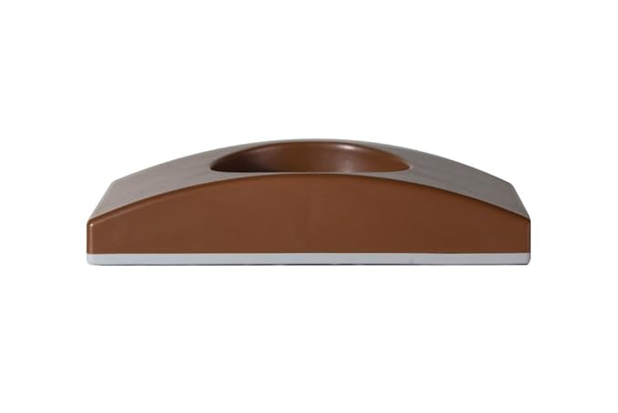 Wall Nanny - Baby Gate Wall Protector (Made in USA) Protect Walls from Pet Gates & Dog Gates - No Safety Hazard on Spindles - for Child Pressure Mounted Baby Gate for Stairs Cup Guard - Brown, 4 Pack