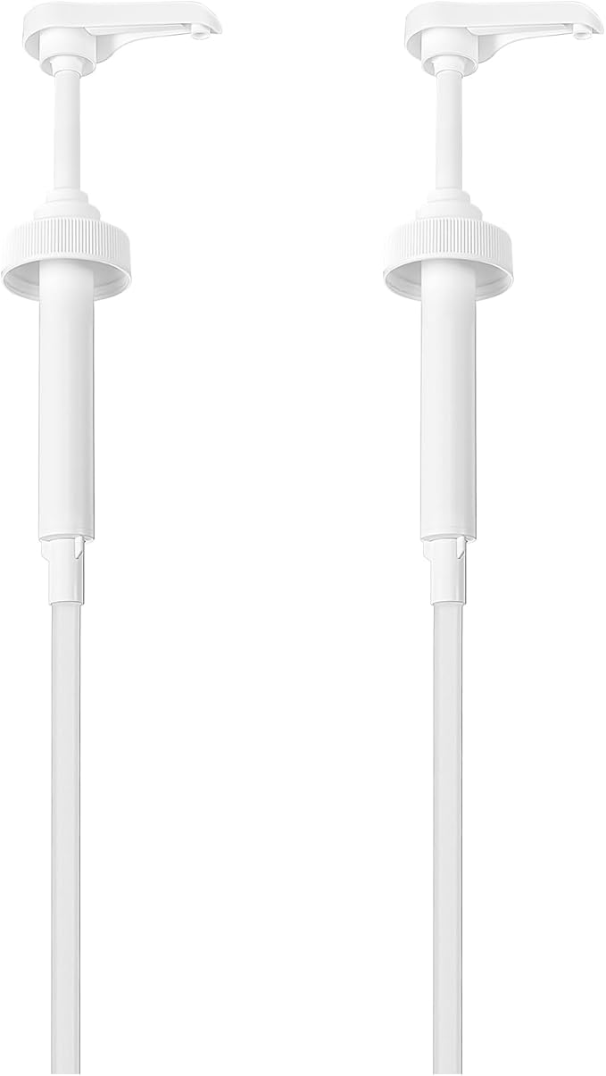 Sawysine 2 Pcs Gallon Pump Dispenser, Fits Most 1 Gallon Jugs Pump Dispenser 38/400 Lid Top Replacement for Bottle, Shampoo and Conditioner Leak Proof