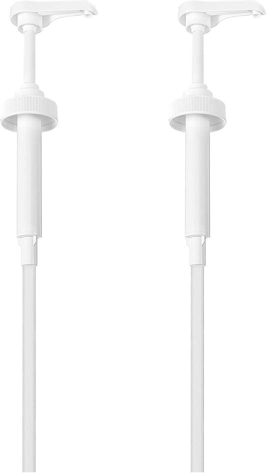 Sawysine 2 Pcs Gallon Pump Dispenser, Fits Most 1 Gallon Jugs Pump Dispenser 38/400 Lid Top Replacement for Bottle, Shampoo and Conditioner Leak Proof